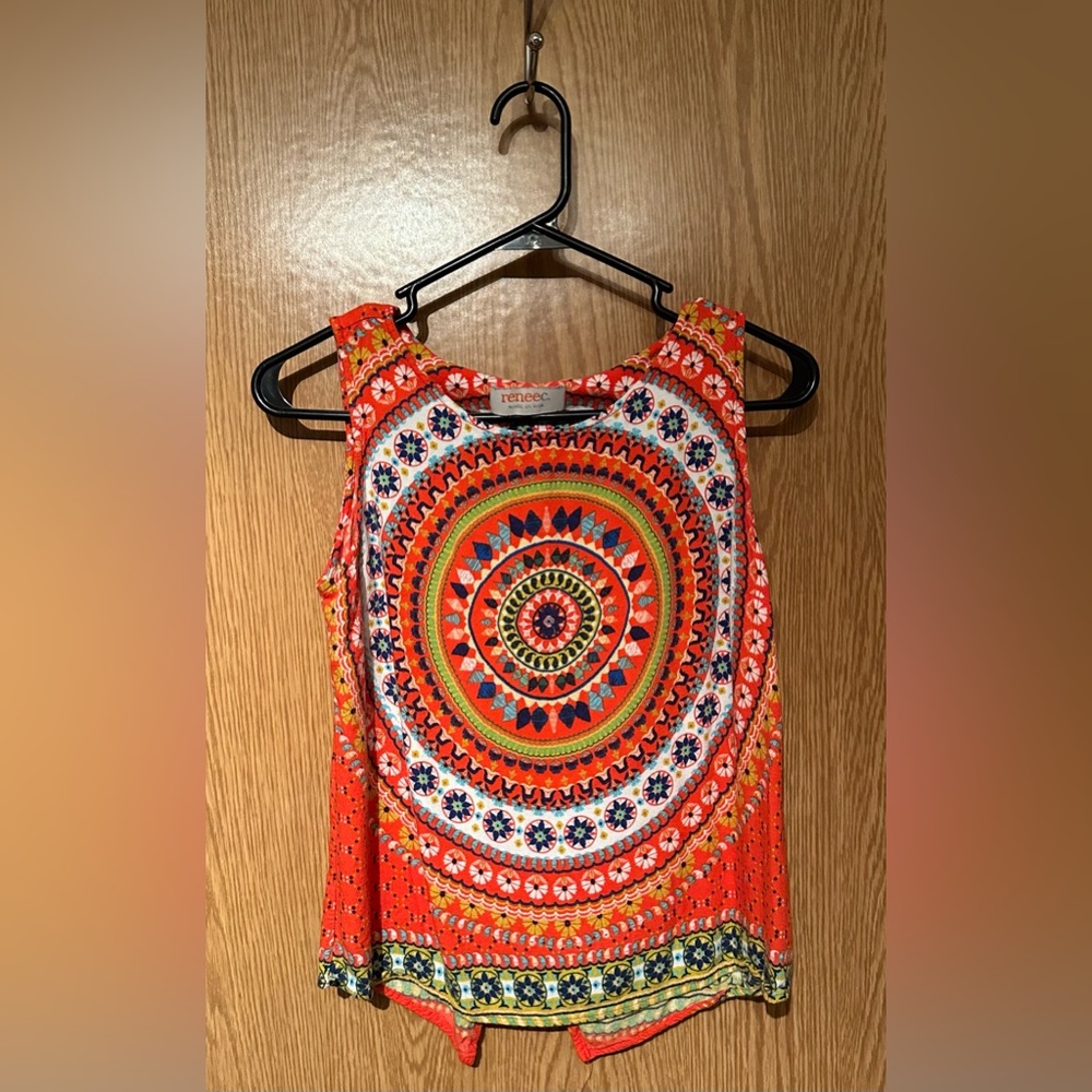 Renee C. Orange, Small crew neck top.